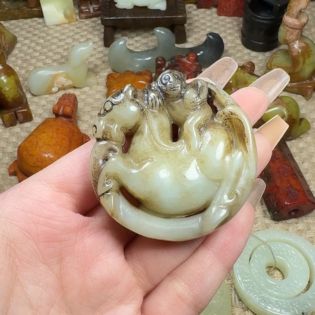 白玉菩提吊坠挂件