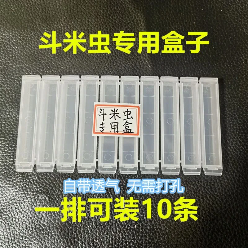 斗米虫专用塑料包装盒适用于鸟不踏刺云实树虫虎刺狼虫长方形