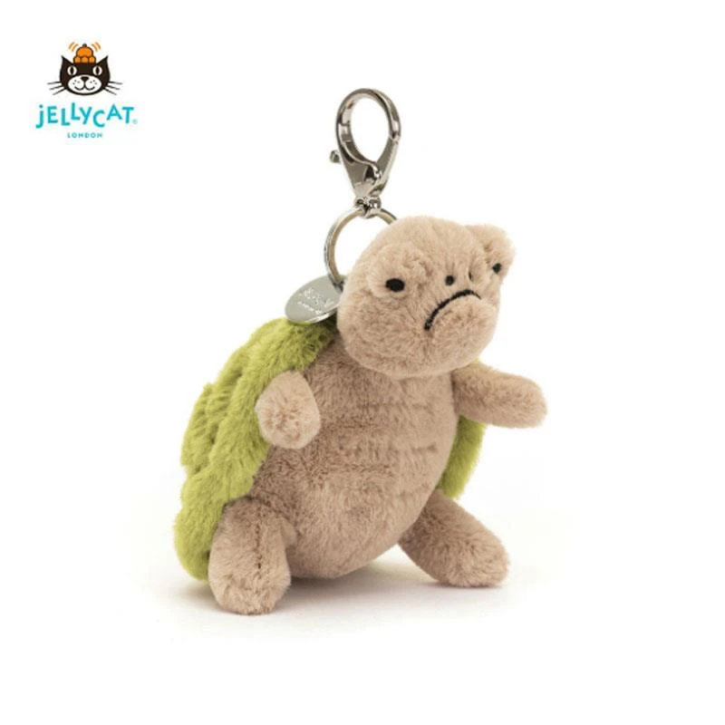 Jellycat英国新款蒂米乌龟挂件包包挂饰玩偶钥匙扣毛绒玩具送礼物