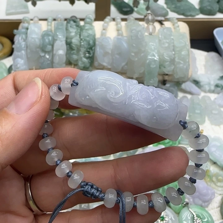 翡翠未镶嵌手链手牌