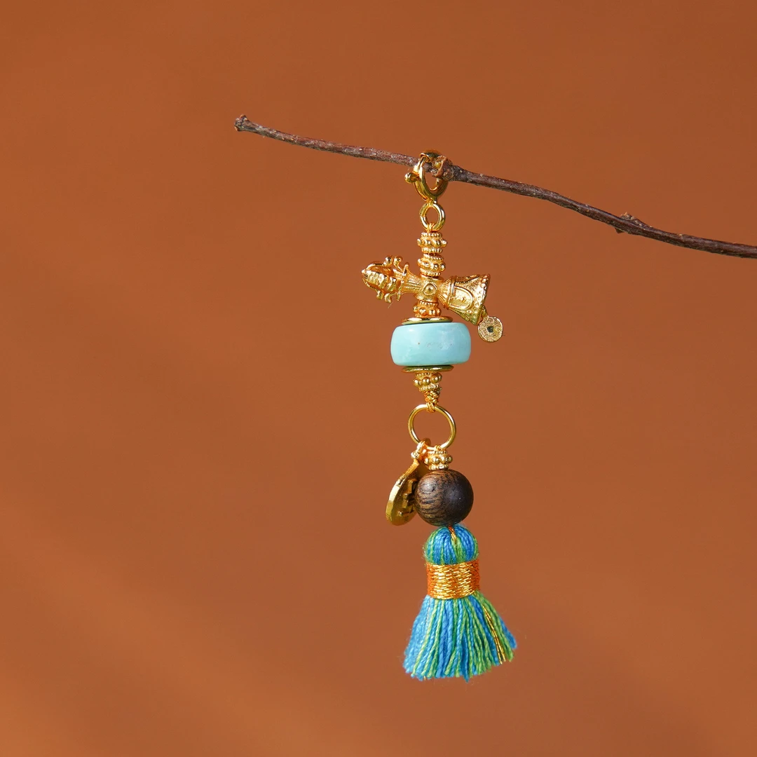 沉香沉水白奇楠0.5DIY绿松s925沉香小提溜小吊坠/CX00520