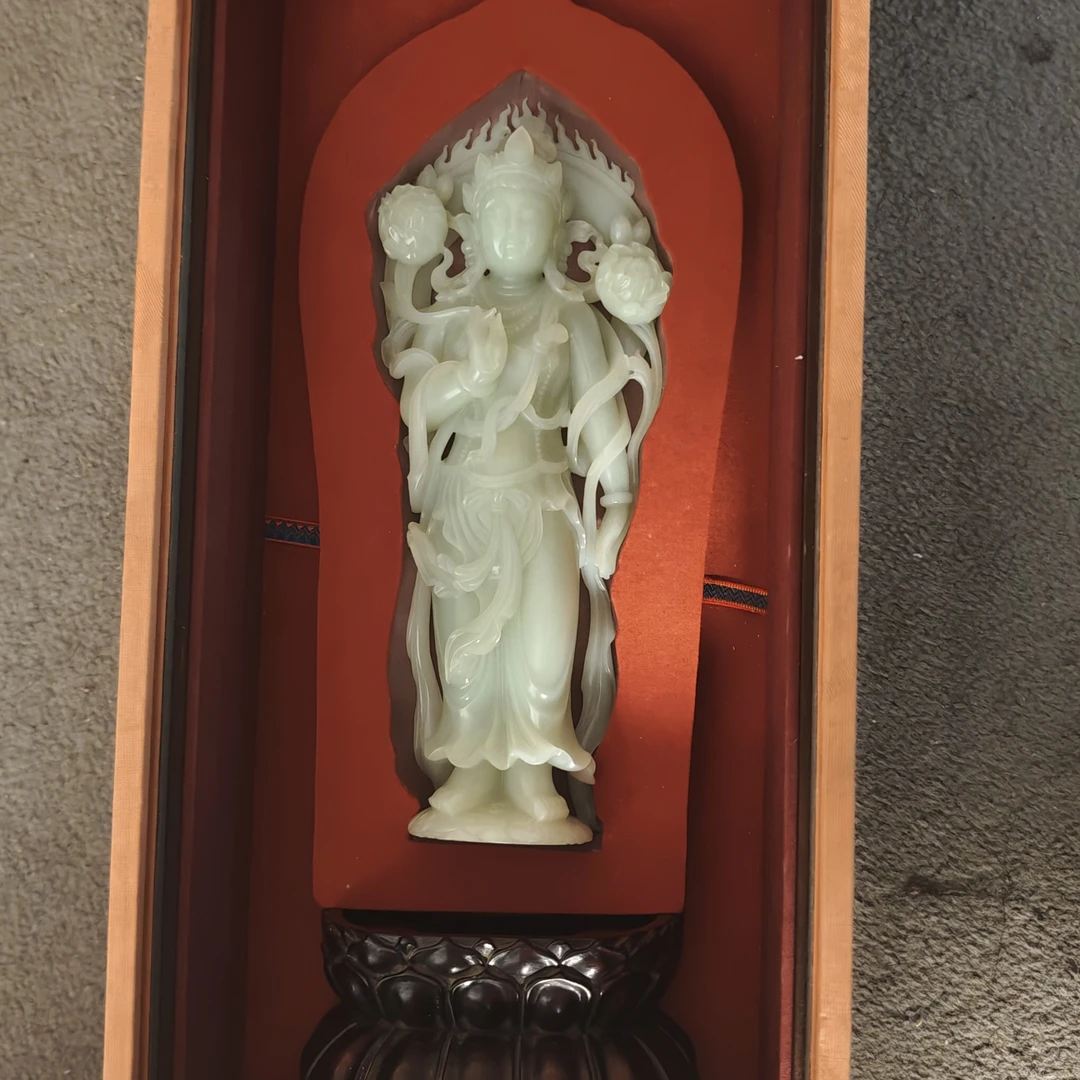 嘉盛珍藏臻选和田玉观音链接