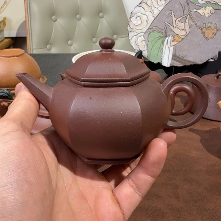 龙***哥茶壶紫砂老紫泥水平