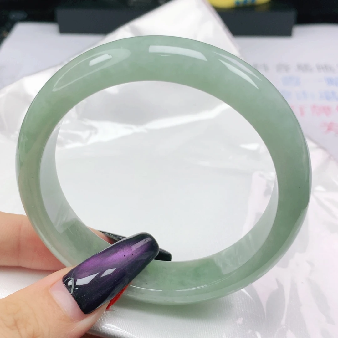 未镶嵌手镯翡翠翡翠58.0甜绿正圈