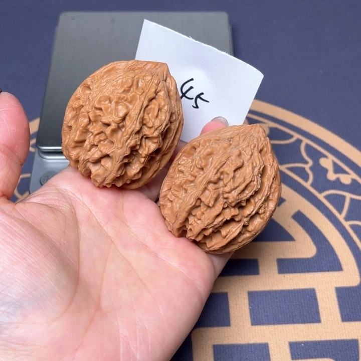 文玩核桃把件44大沽石