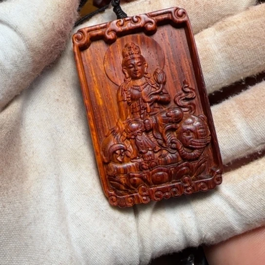 檀香紫檀（小叶紫檀）做**人全陈化老料把件