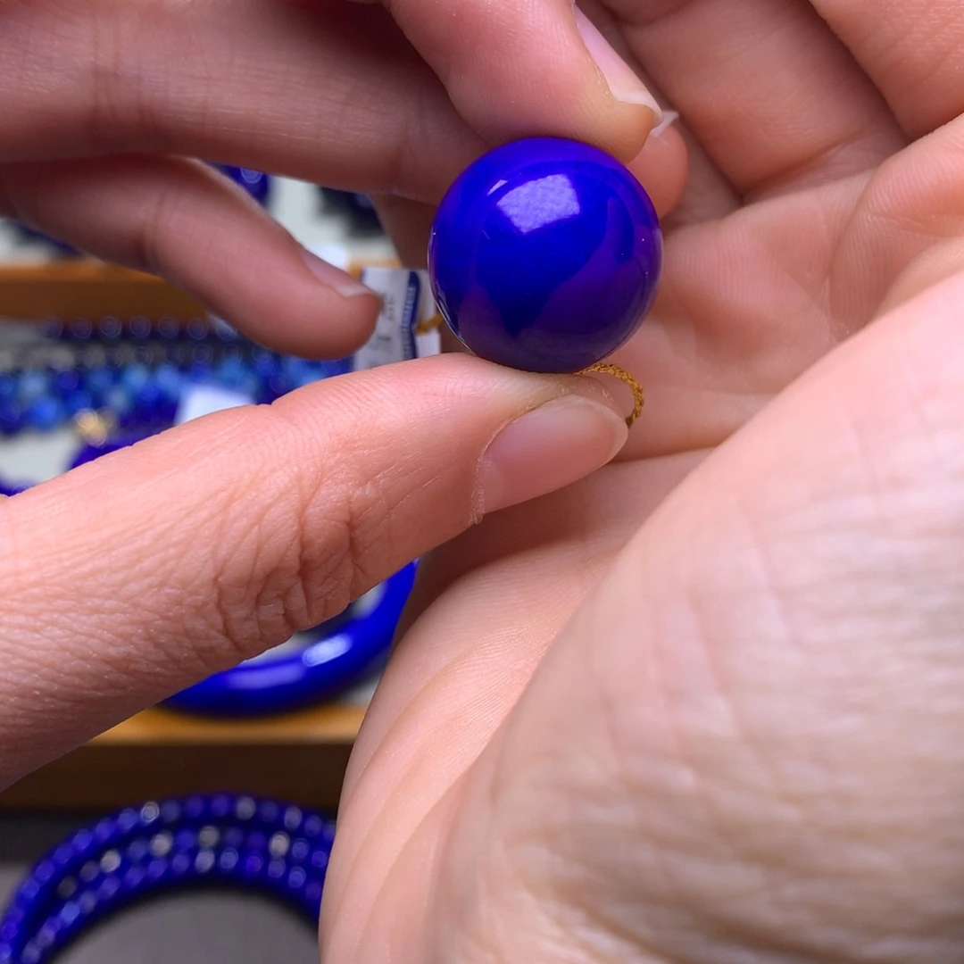 青金石单珠未镶嵌18.3mm