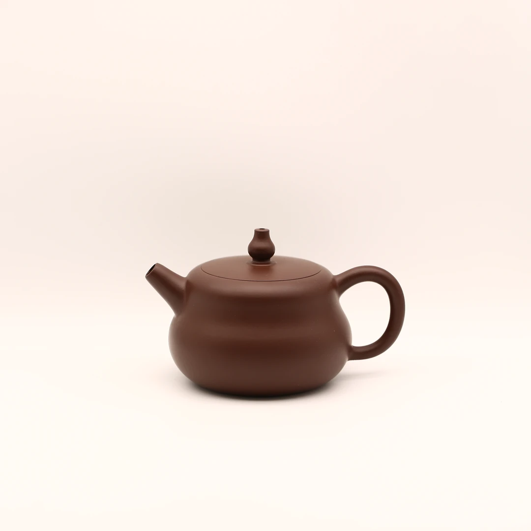 【陶研所专属】茄皮紫 宝葫芦 170cc  紫砂壶JST