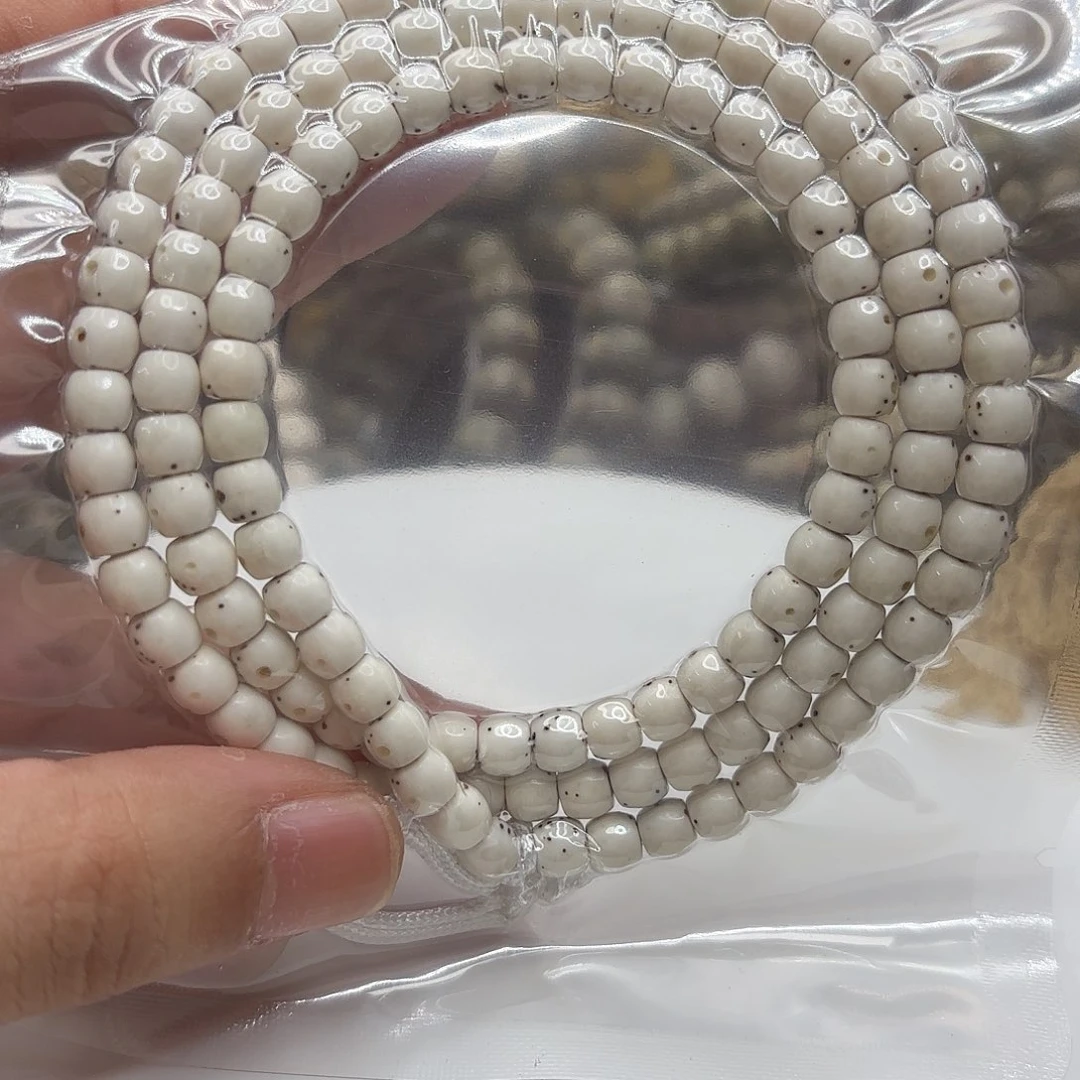 星月菩提吊坠65鼓珠同枝原生态大留白130颗