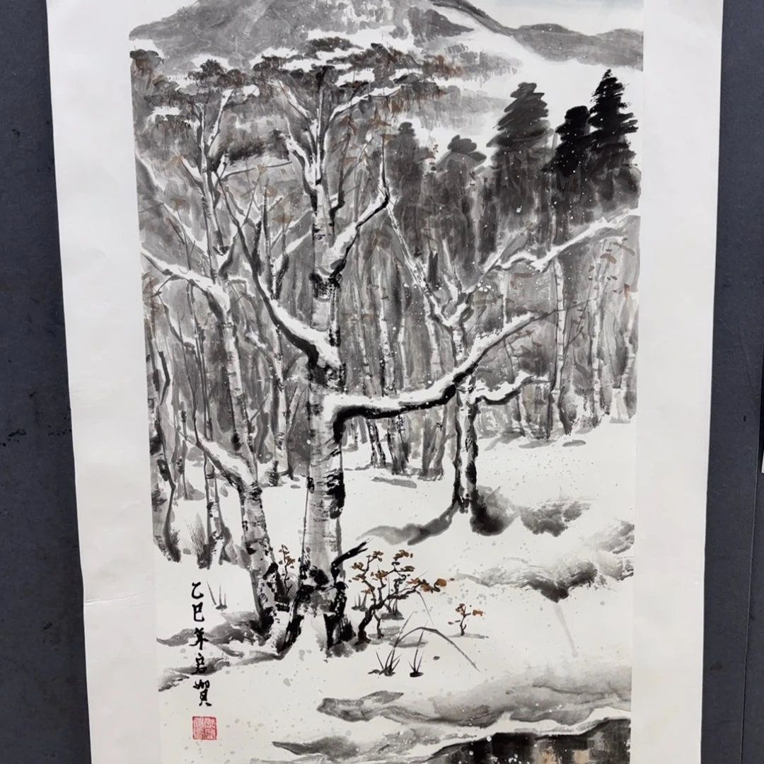 卡***师国画卡纸的制作方法和