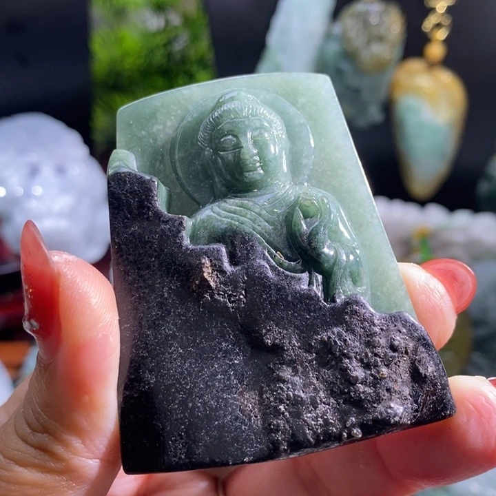 【闪购商品】颈饰未镶嵌翡翠阿咪