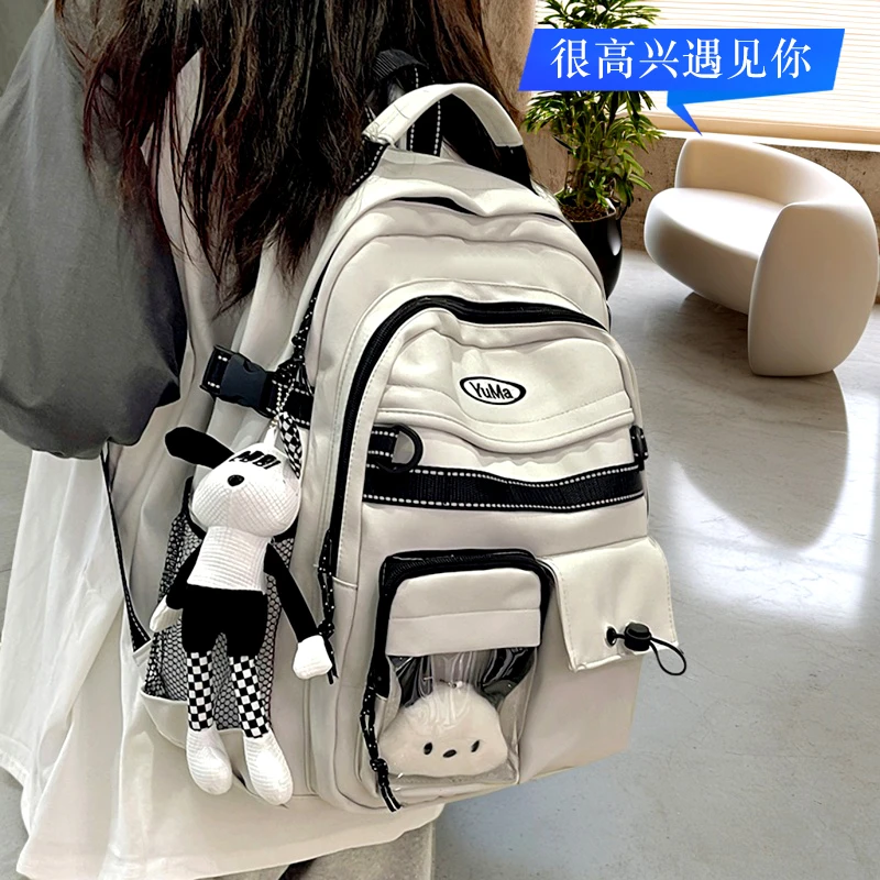 儿童书包ins高颜值小学生1-3年级女专用12-18岁背包透明男双肩包