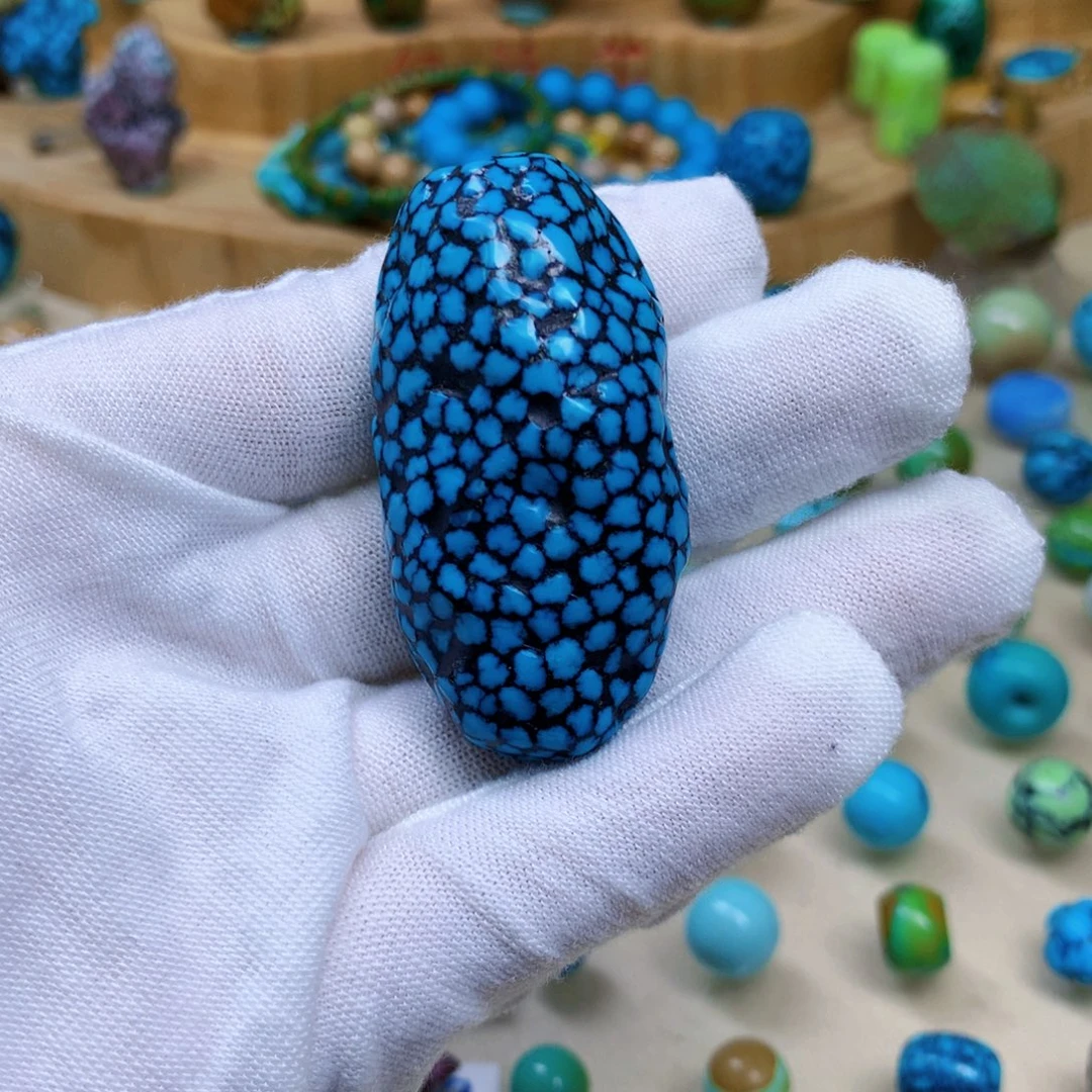 绿松石未镶嵌三彩随行