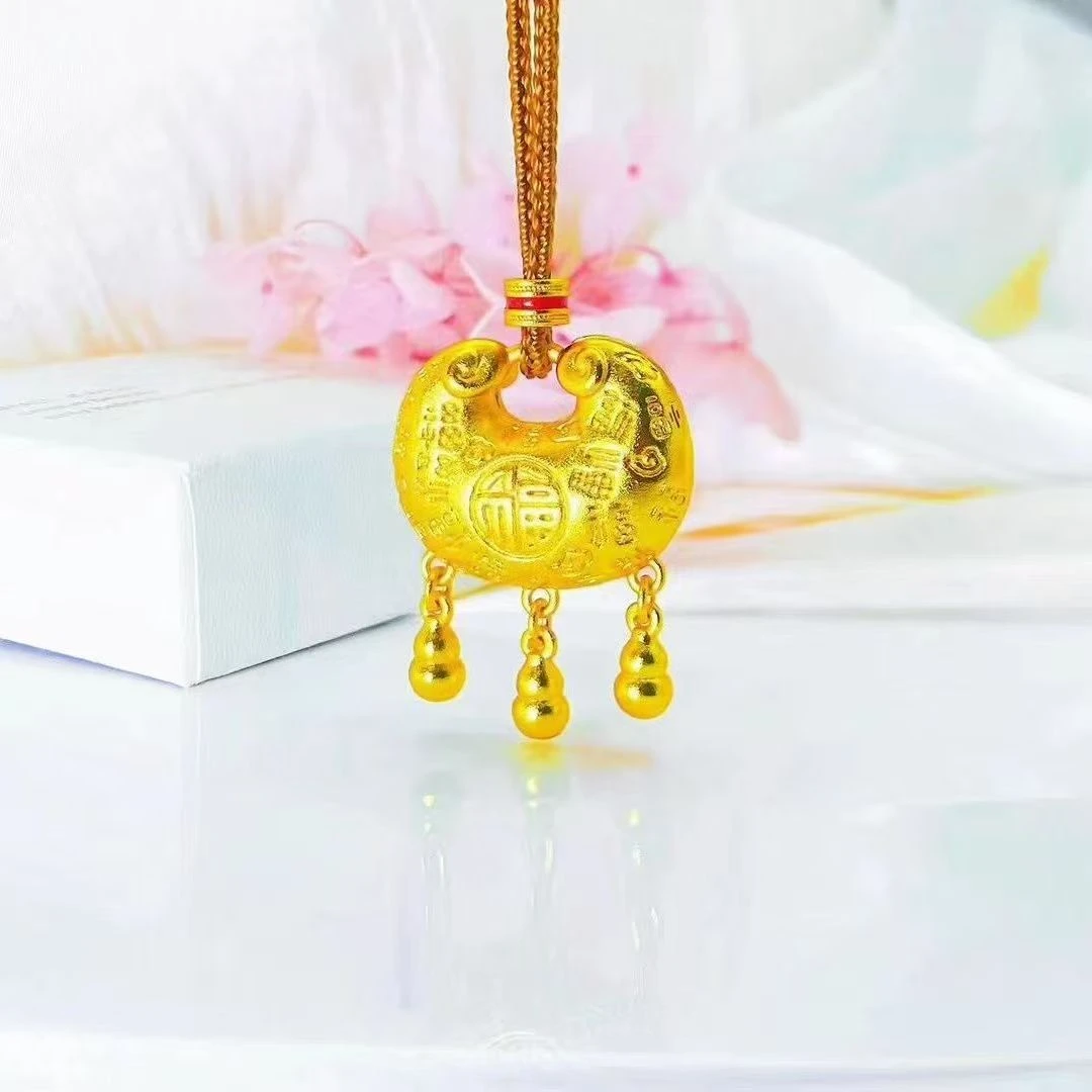 非金属涤纶项链 H14平安锁葫芦长链编织时尚手工