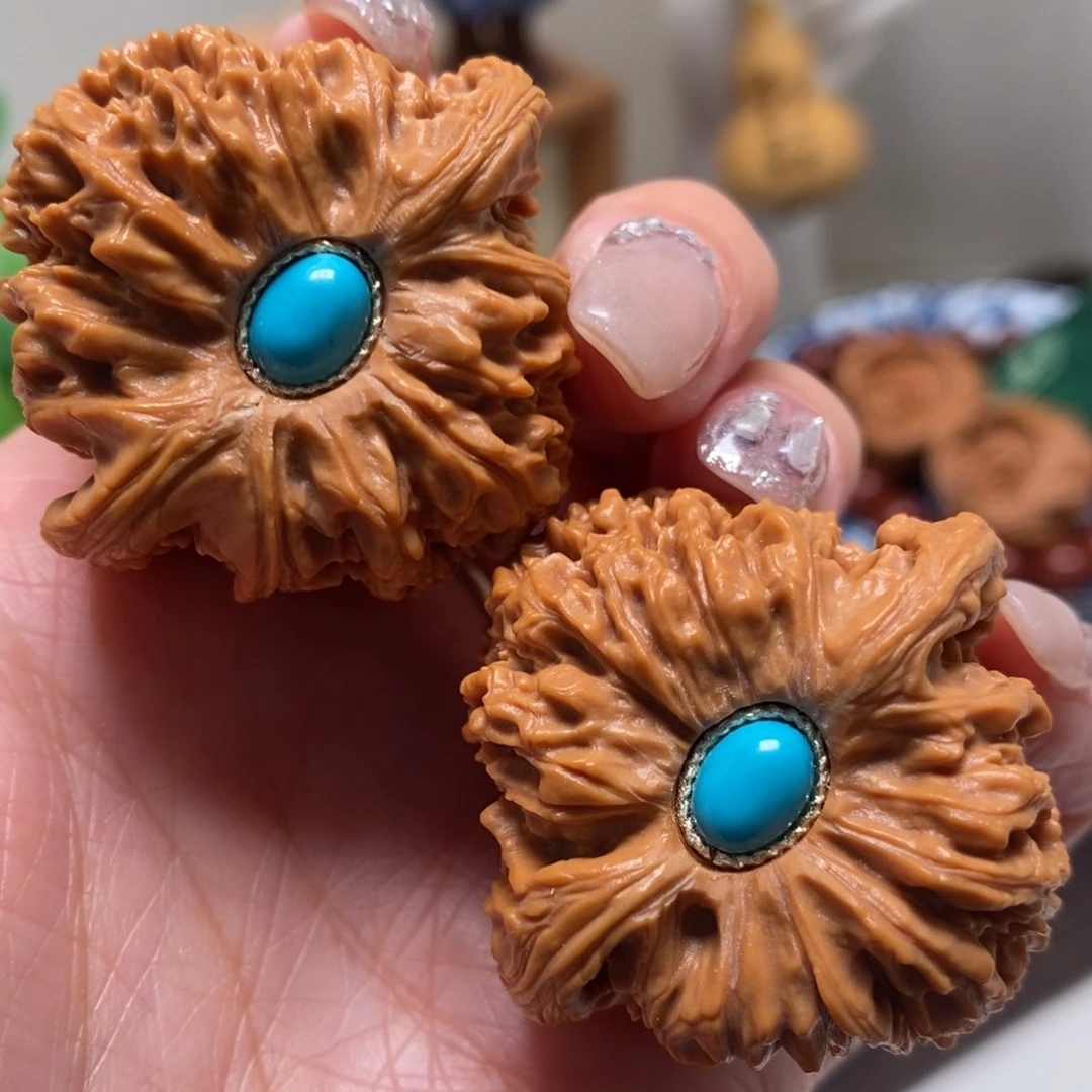 文玩核桃把件41尺寸南江石