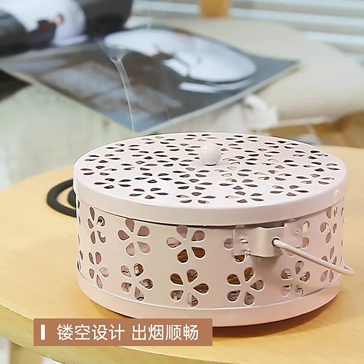 创意蚊香盒蚊香架家用室内户外防火香薰炉大号蚊香炉蚊香盘托支架