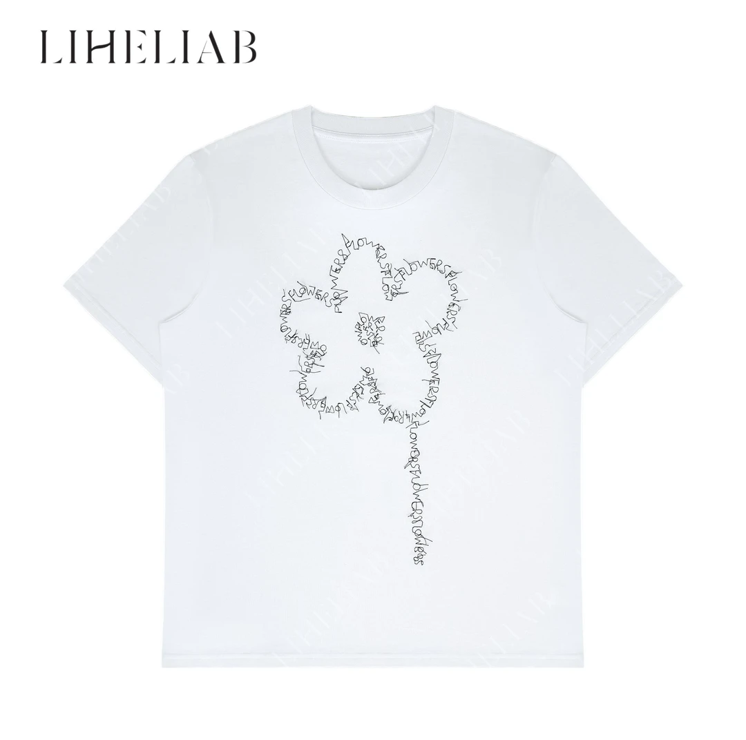 宝儿家 / 花朵T 自带年轻属性设计感百搭刺绣圆领短袖T恤