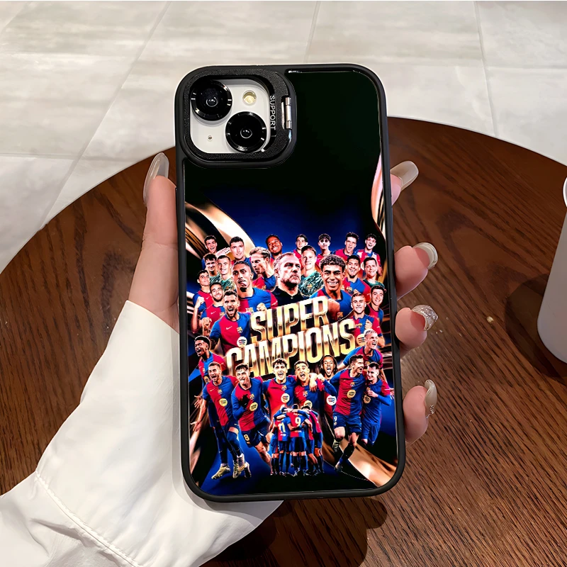 磁吸巴萨夺冠手机壳16苹果15plus硬壳iphone17promax男生14磨砂13