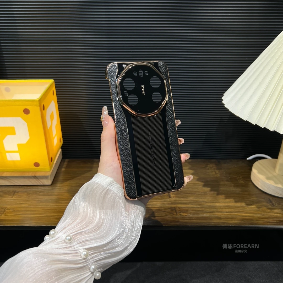 适用于华为mate80rs非凡大师手机壳真皮mate80promax款mate80防摔