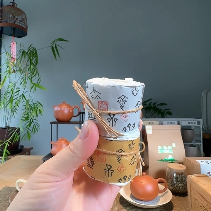 紫砂茶叶罐一回生二回熟各一桶