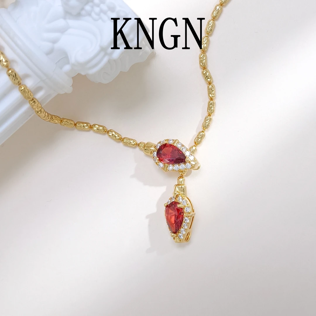 铜合金项链 WHX-002148【锦联福蛇】 项链小众时尚欧美