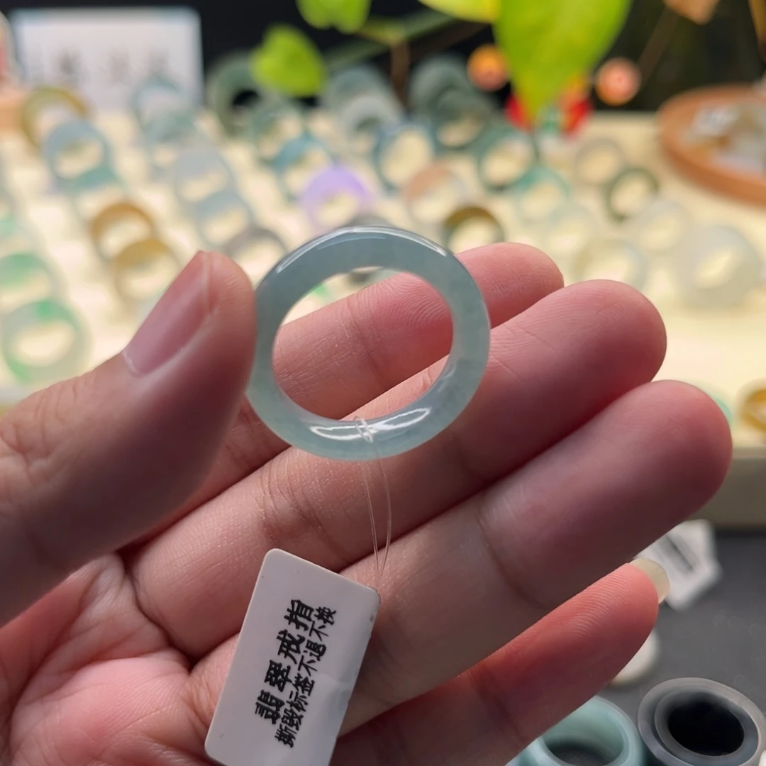 翡翠未镶嵌戒指圈口20