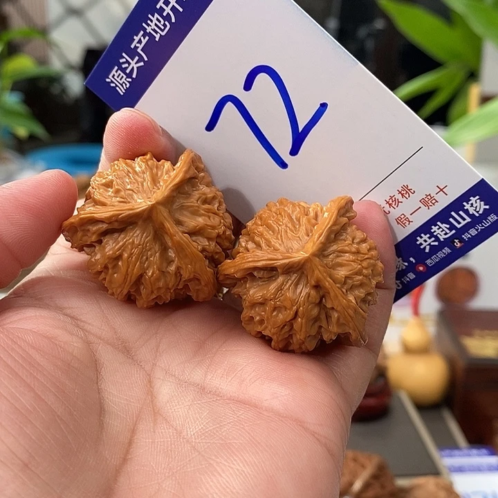 文玩核桃把件35天然盘山矮桩奔72号