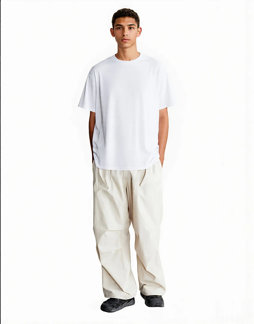 潮流印花T恤休闲春夏圆领夏季T恤宽松型