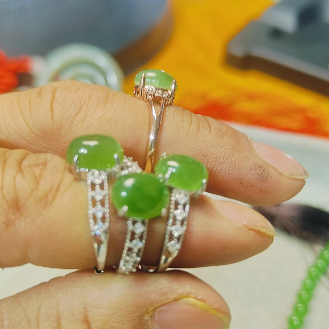 祁连山，精品，碧   玉戒