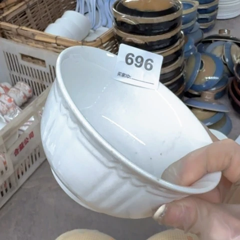 泥塑磁州窑老米饭4只微瑕品