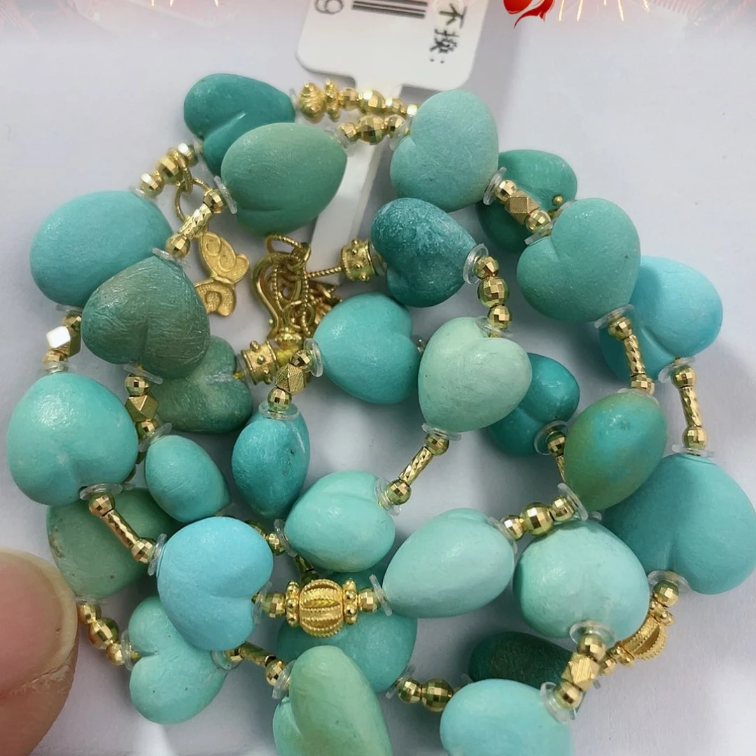 绿松石配饰18K金镶嵌