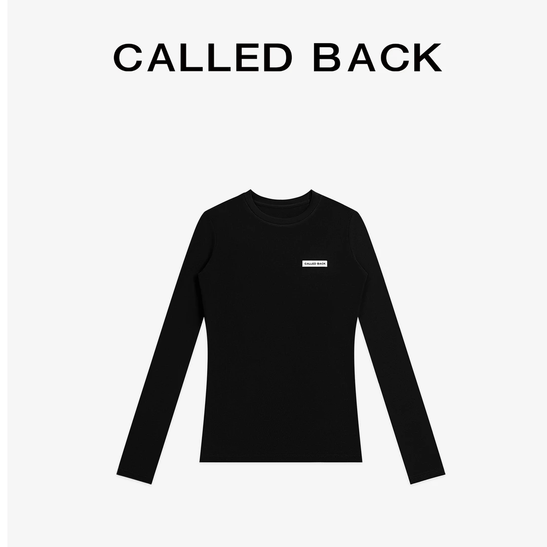 CALLED BACK早秋新款经典LOGO复古休闲修身打底上衣