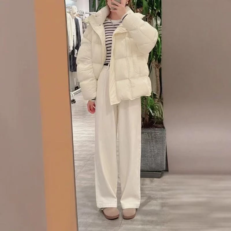 超柔系列【商场同款】M+24冬新品宽松连帽保暖外套