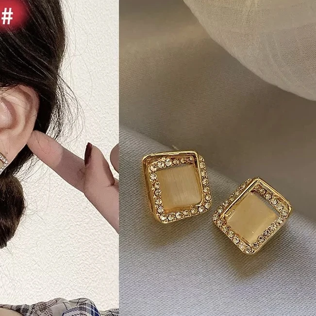 合金耳饰 [628]爆款百搭轻奢耳环