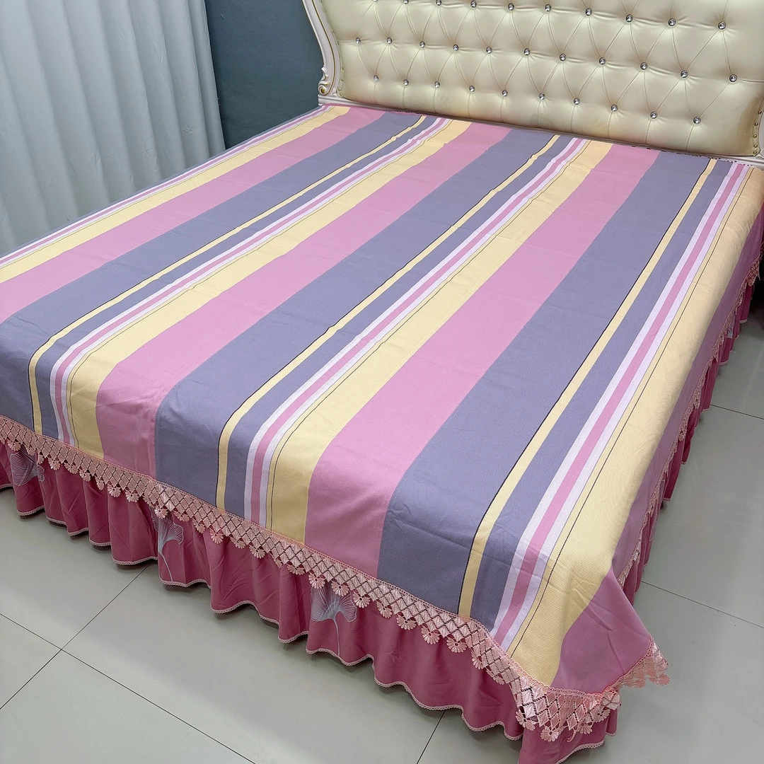 三哥家   全棉手织老粗布（粉色回忆）蕾丝款