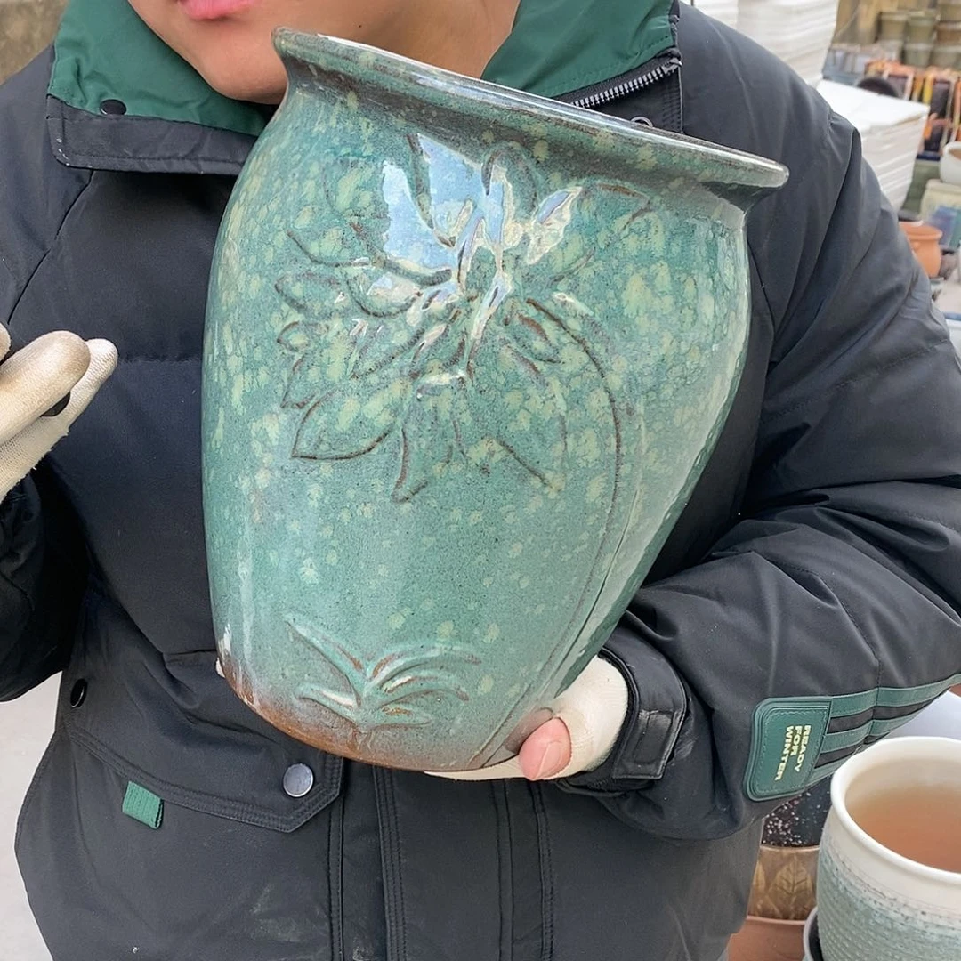 紫砂花盆正品口20高25