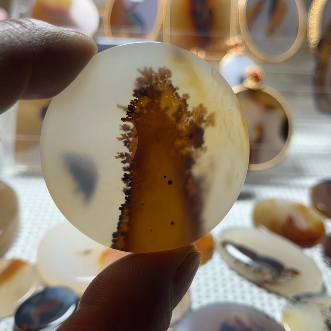 玛瑙/玉髓未镶嵌吊坠(不含链)