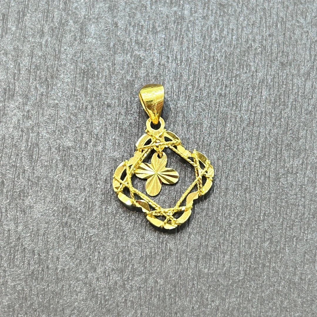 【店长专享】足金999投资金攒黄金灵动四叶草ZBHJD1384克重多退少补