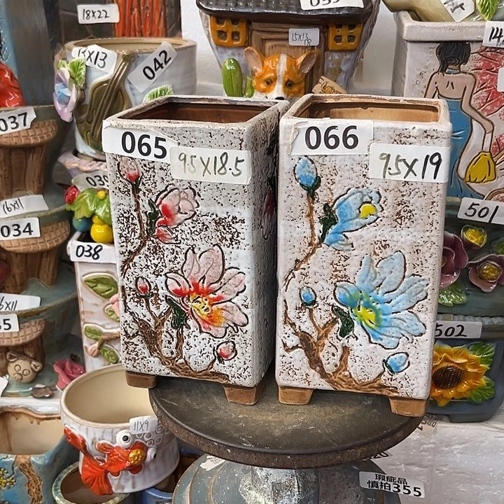 粗陶材质多肉花盆