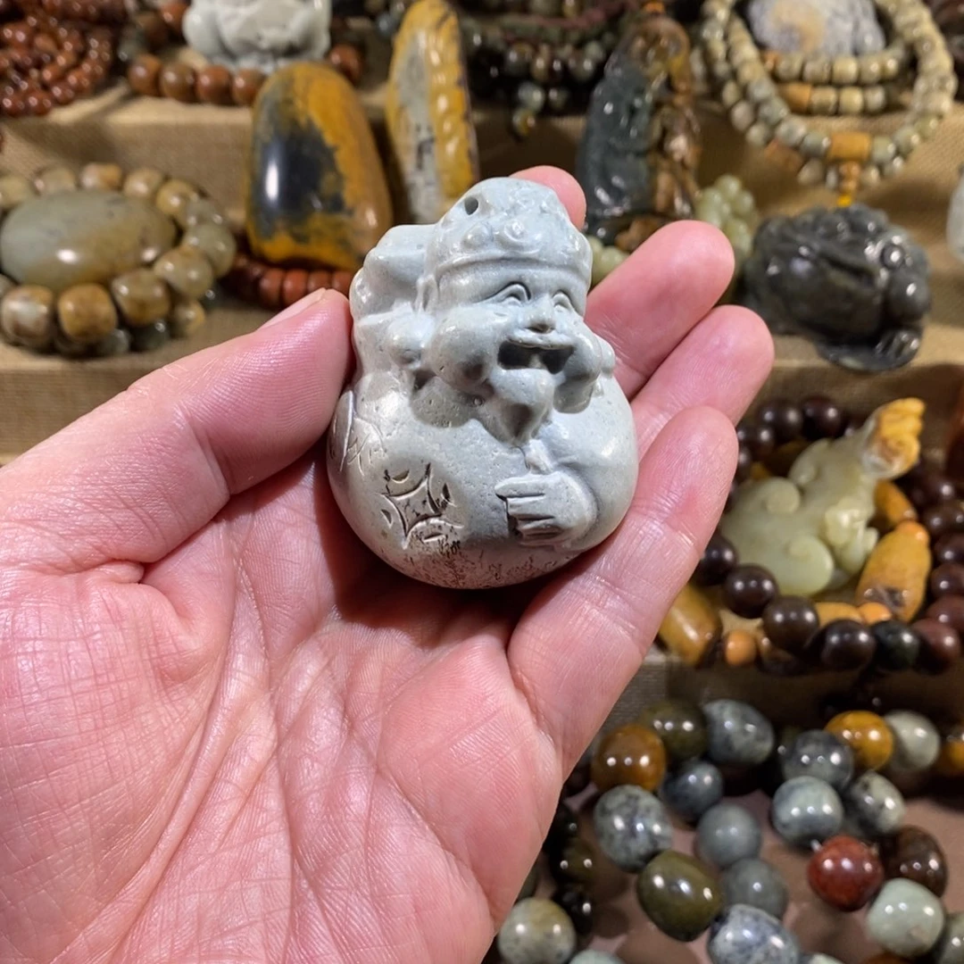 岫岩河磨玉（透闪石质玉）未镶嵌挂件