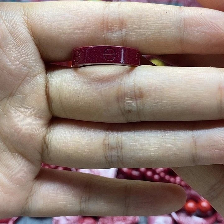 天然辰砂005朱砂戒指