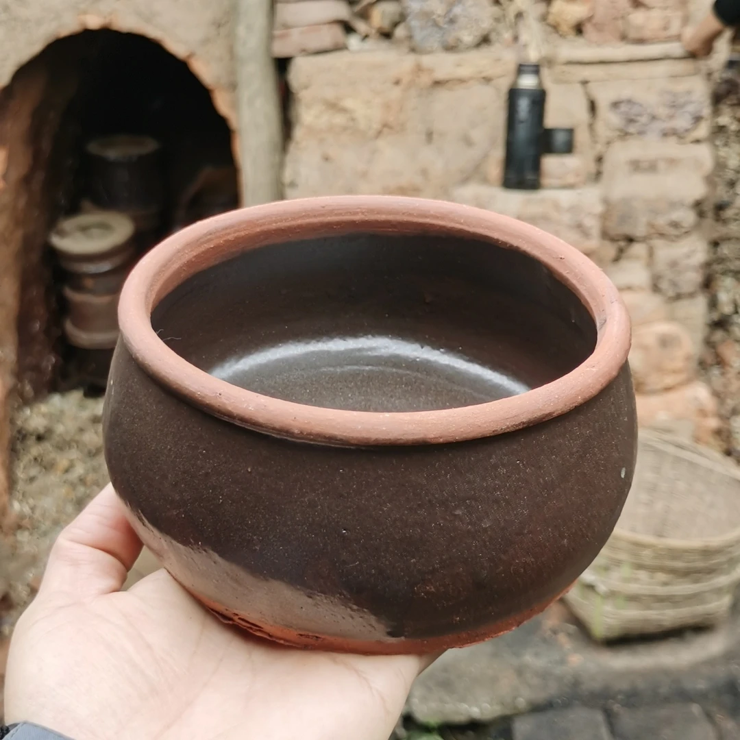 纯手工土陶-茶洗/茶水建/烟灰缸（内外釉）