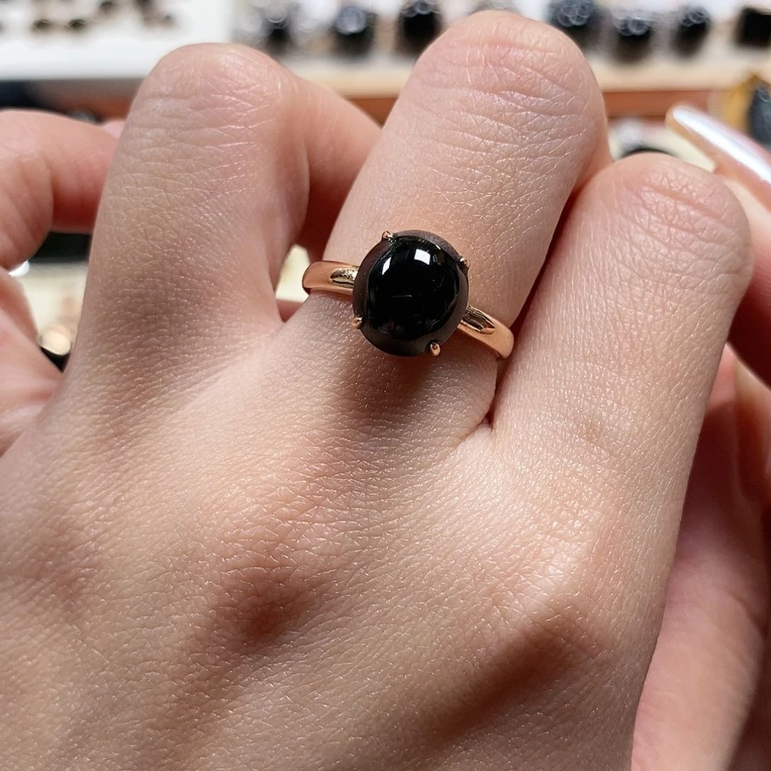 翡翠戒指18K金镶嵌1。