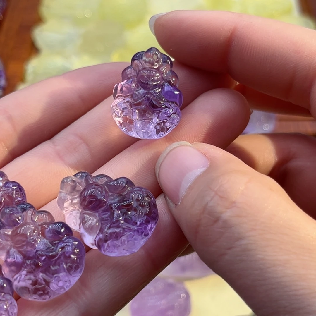 水晶颈饰未镶嵌?****烂紫水许愿75