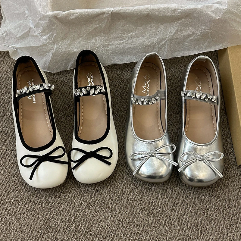 内增高粉色芭蕾舞单鞋女鞋子2025新款法式春秋季玛丽珍温柔晚晚鞋