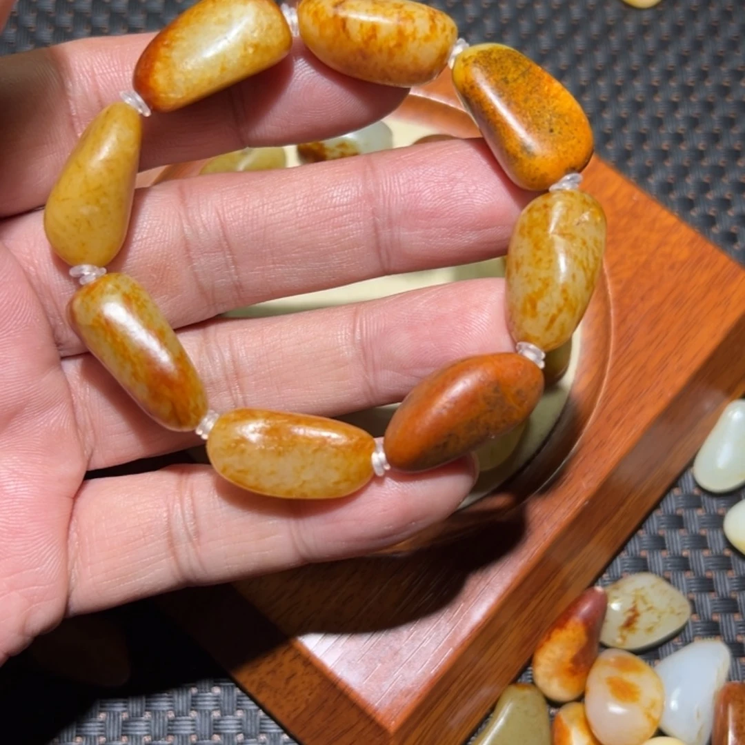 和田玉未镶嵌手链