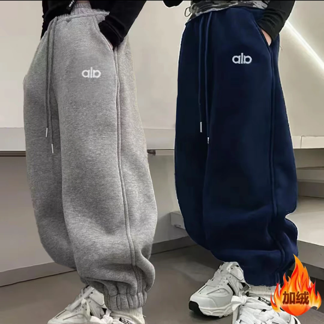 2025新款冬季男女童裤新款儿童卫裤休闲中大童运动裤童装潮童