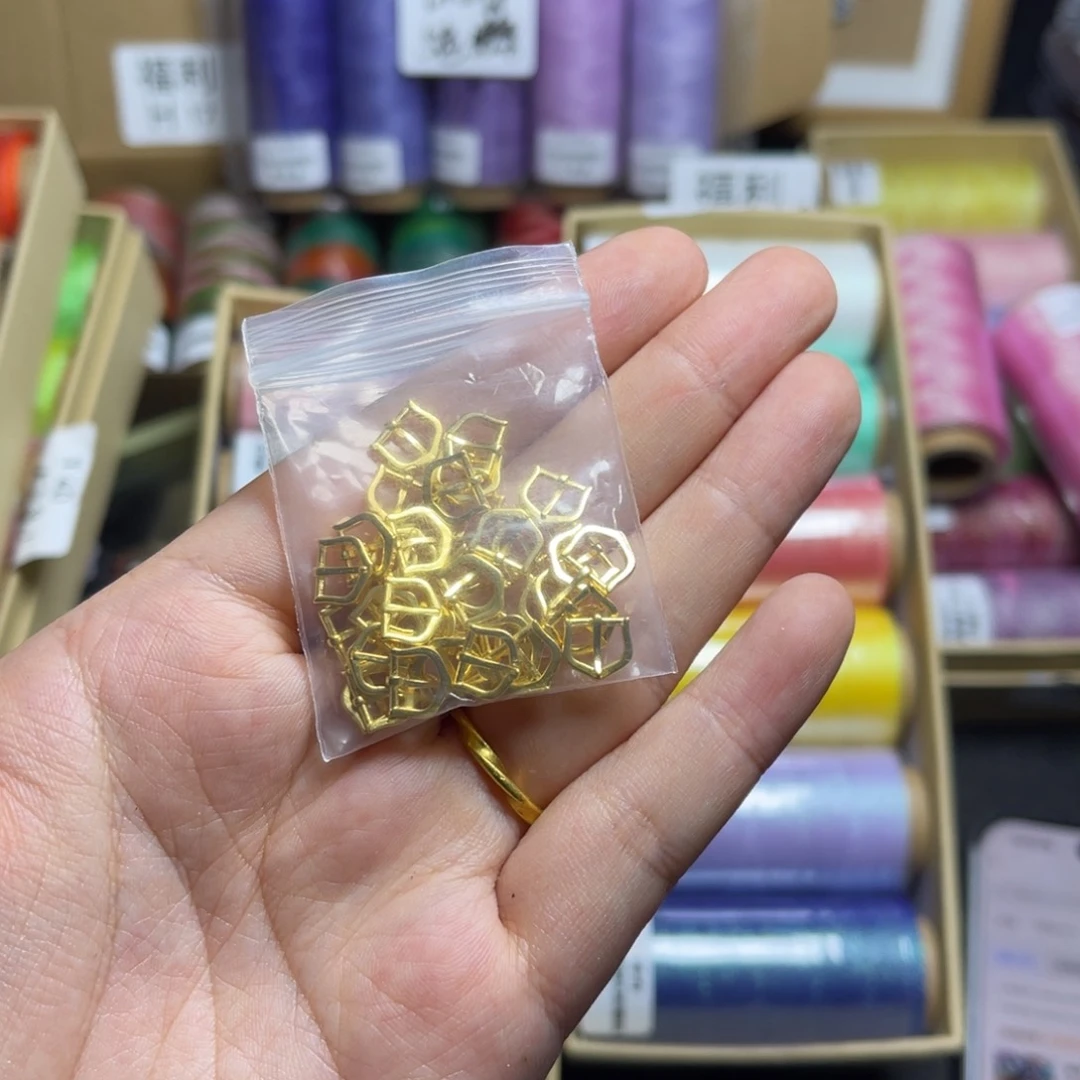 腈纶925银表带扣金色一个