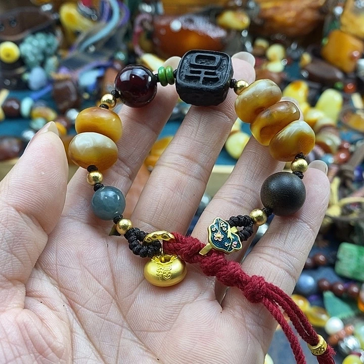 蜜蜡未镶嵌手链手链