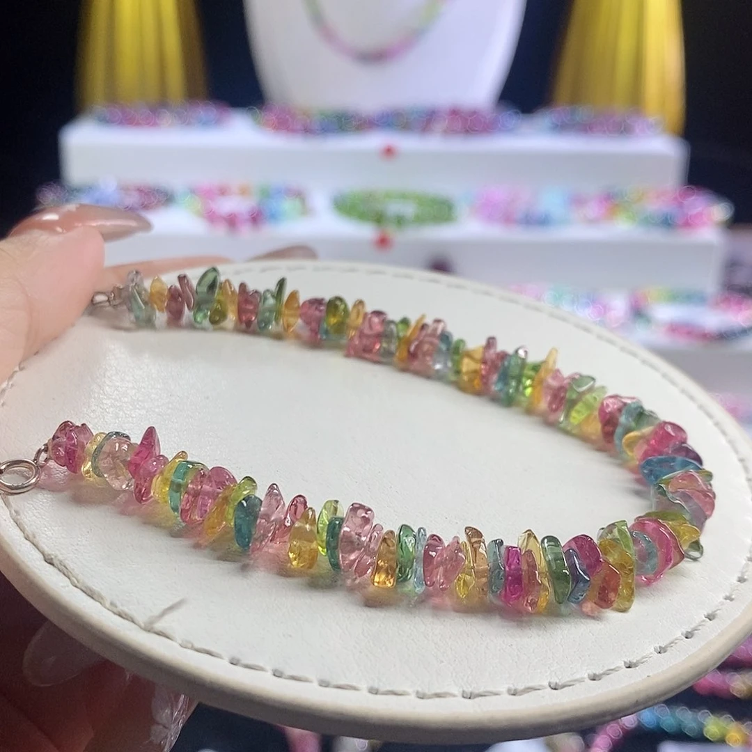 未镶嵌手链碧玺碎碎冰